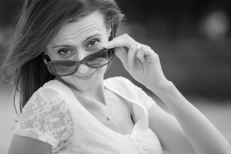 Portrait of beautiful young woman