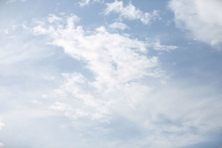 Low angle view of clouds in sky