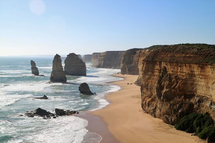 Twelve apostles sea rocks