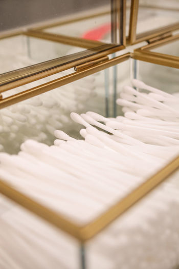 Close-up of cotton buds