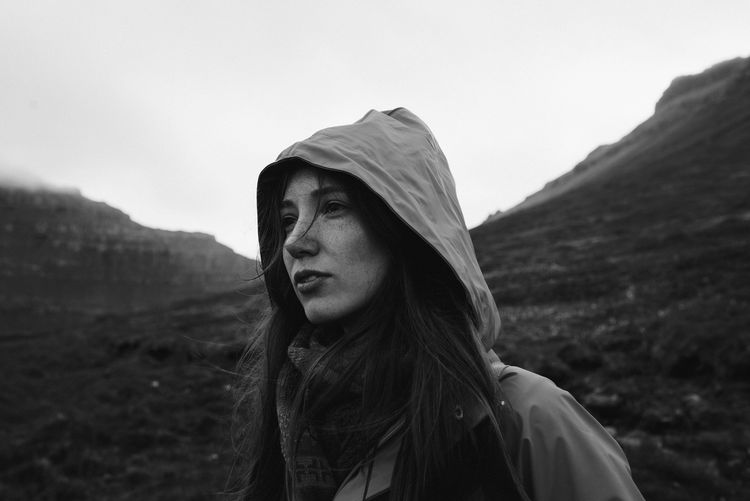 Close-up Day Faroe Islands Faroeislands Leisure Activity Lifestyles Nature One Person Outdoors Real People Sky Standing Young Adult Young Women Go Higher