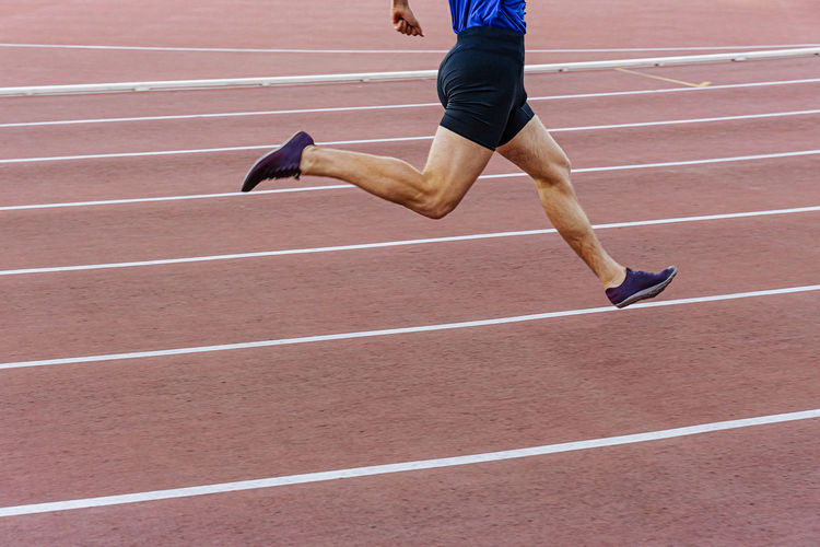 Legs male runner athlete run sprint race
