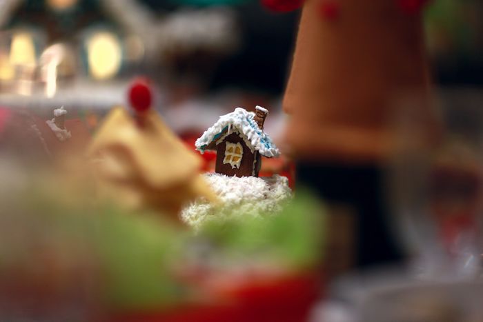 Gingerbread house at home