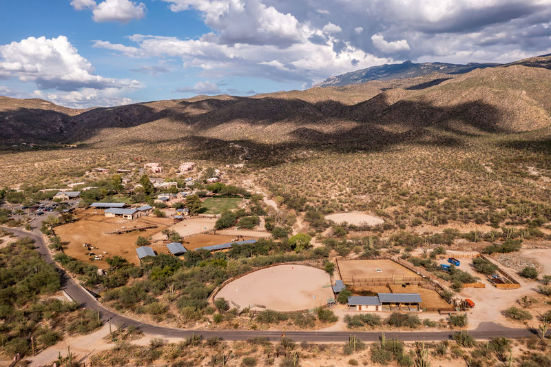 June 20, 2022, tucson, arizona, usa. tanque verde ranch in tucson, arizona, aerial view.