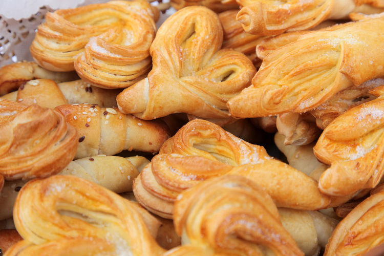 Close-up of breads during christmas