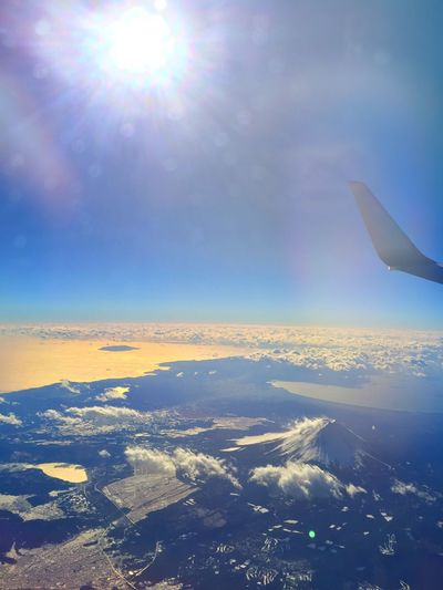 Aerial view of cloudscape