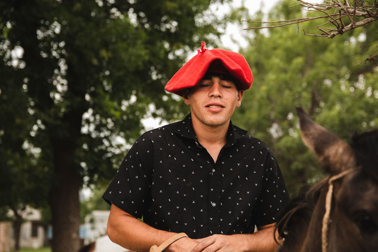 Portrait of argentinian south american teenager
