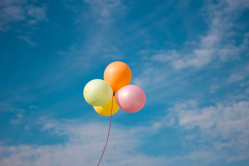 Balloons an blue sky