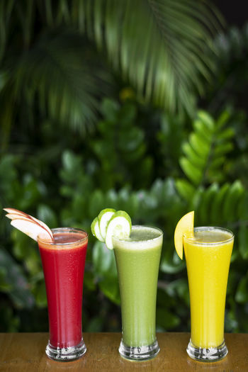 Close-up of drink on table