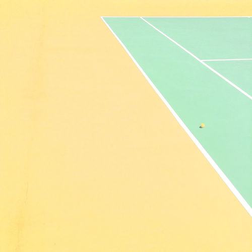 Cropped view of tennis court