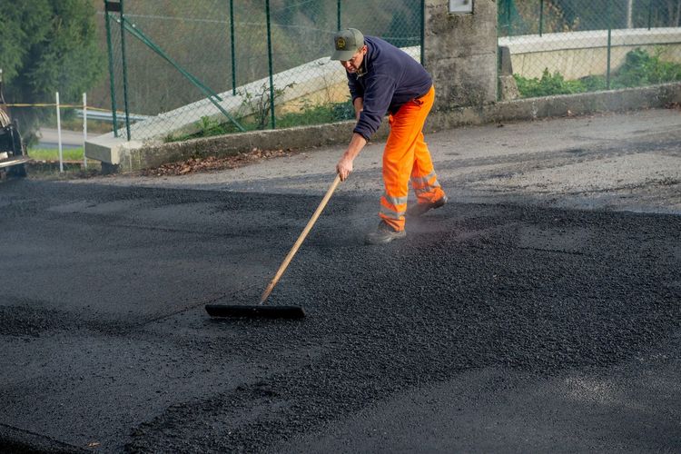 Man working on road