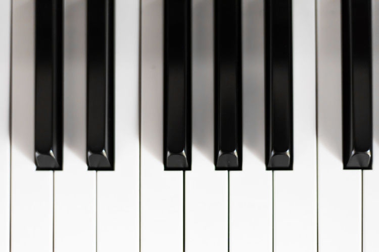 Full frame shot of piano keys