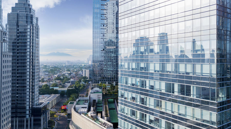Buildings in city
