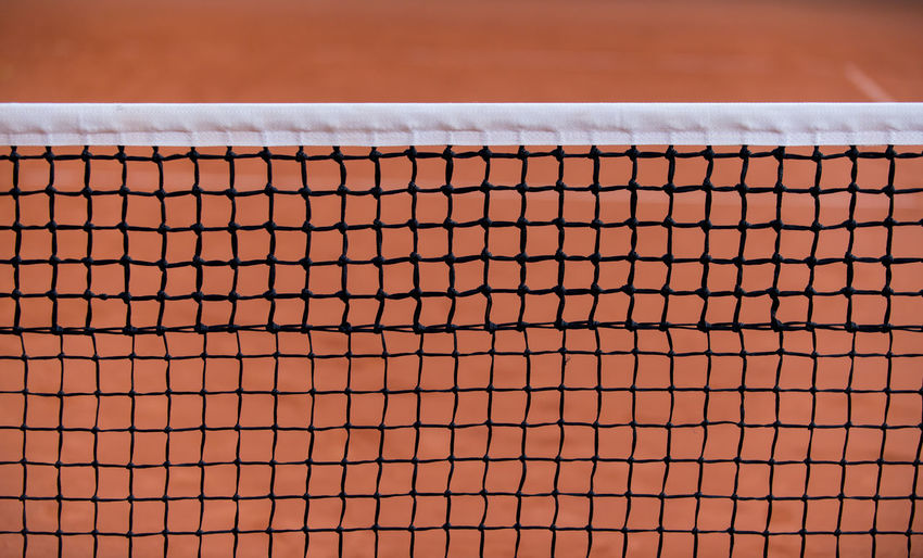 Close-up of sports net