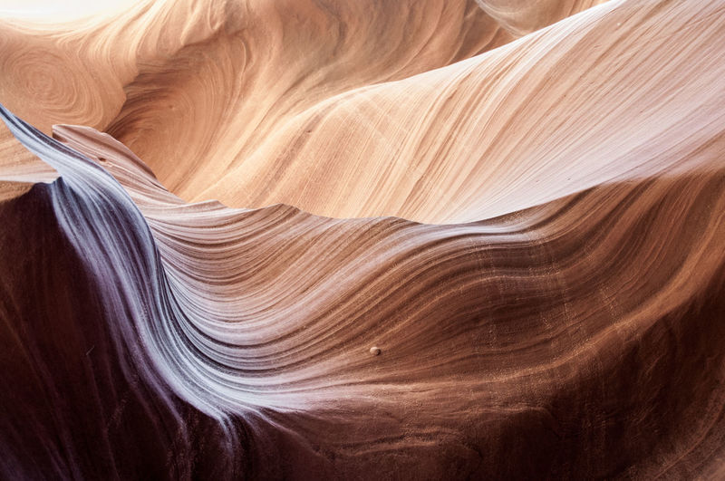 Low angle view of antelope canyon