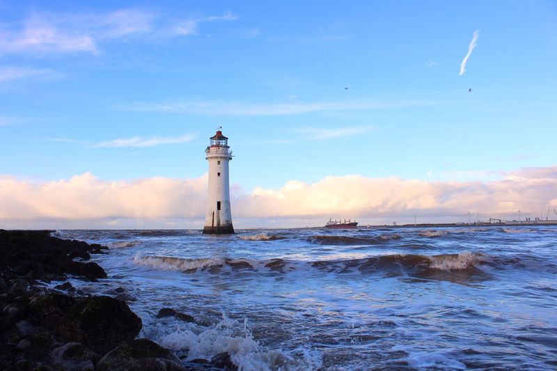 Lighthouse at seaside