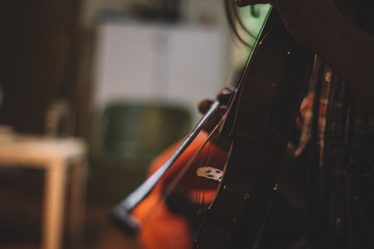 Close-up of guitar