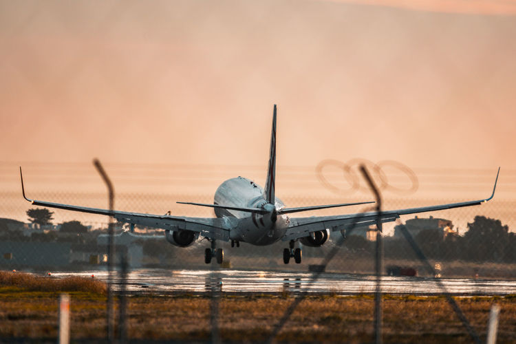 Airplane taking off