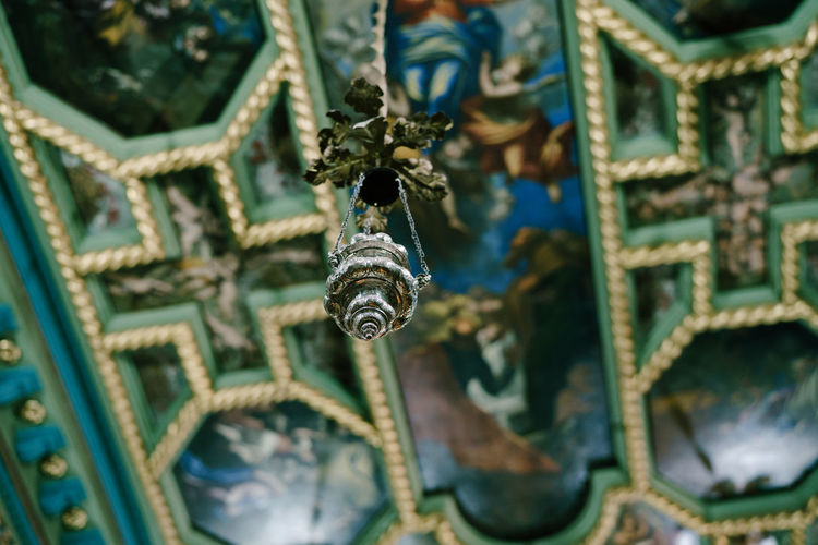 Close-up of chandelier
