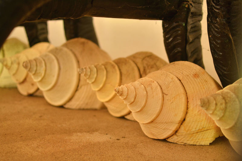 Close-up of spiral staircase