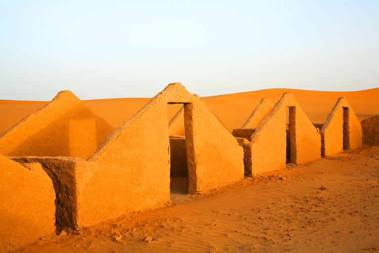 Built structure in desert