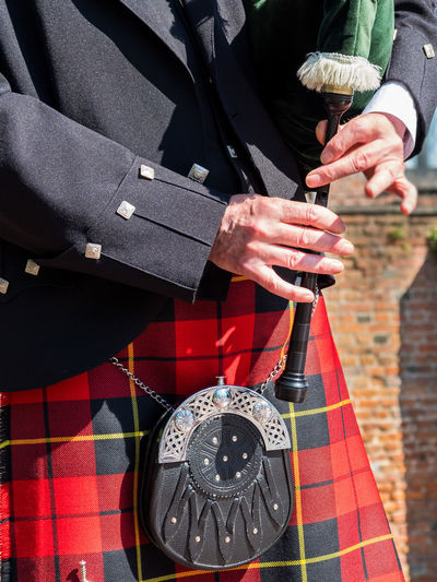 Midsection of bagpipe