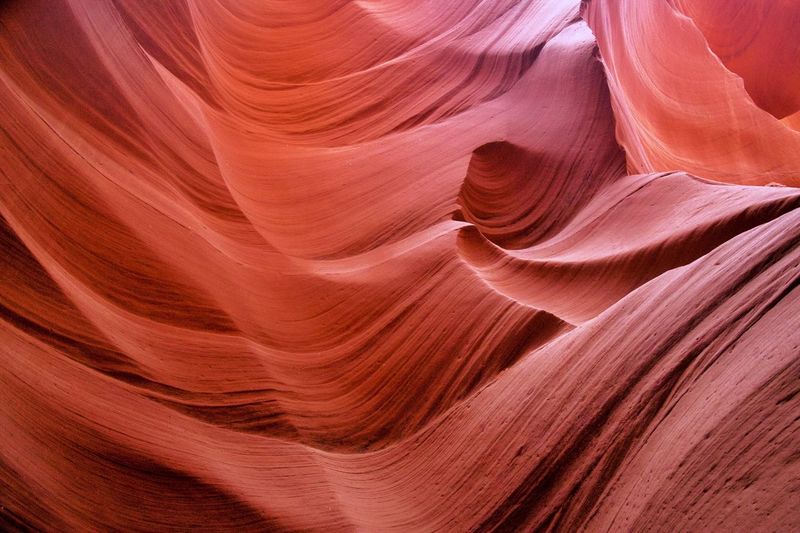 Full frame shot of rock formation power antelope canyon