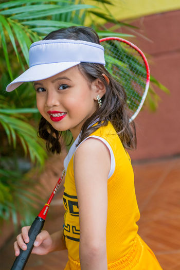 Portrait of tennis girl