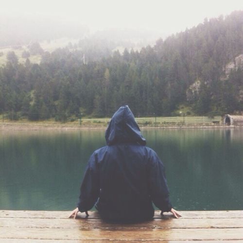 Scenic view of lake