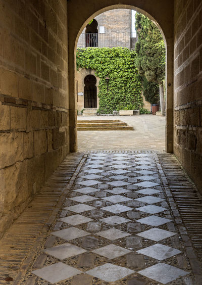 Entrance of historic building
