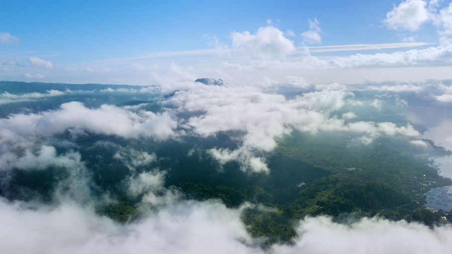 Aerial view of cloudscape against sky