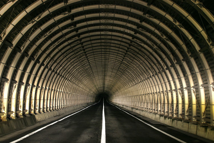 Empty modern underpass 