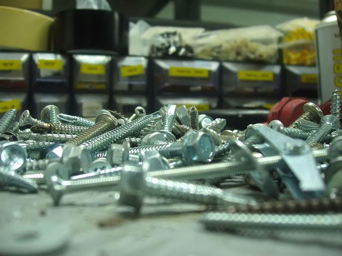 Close-up of machine
