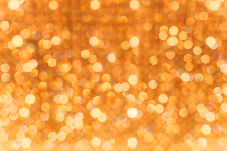 Defocused image of illuminated lights