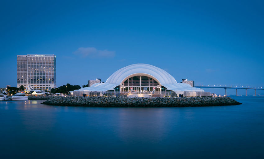San diego, california, july 5, 2021 - the new san diego symphony rady shell at the embarcadero