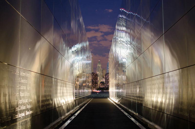 Empty sky memorial at liberty state park