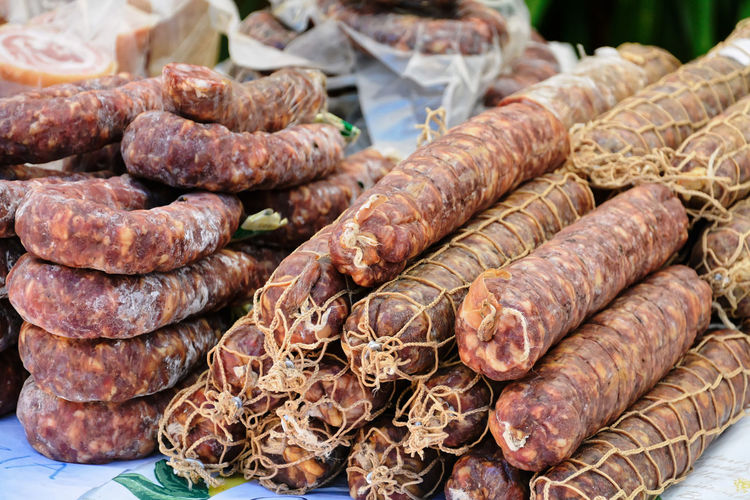 Food on a italien market