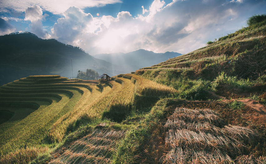 Panoramic view of landscape against sky
