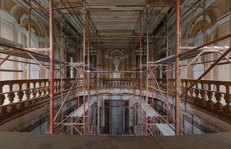 Interior of abandoned factory