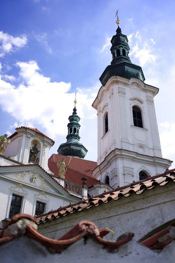 Low angle view of building against sky