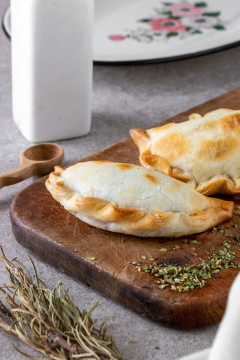 Typical hot food from northern argentina called empanadas