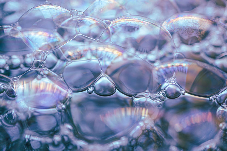 Beautiful soap bubbles, abstract backgrounds
