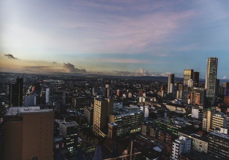 Aerial view of a city