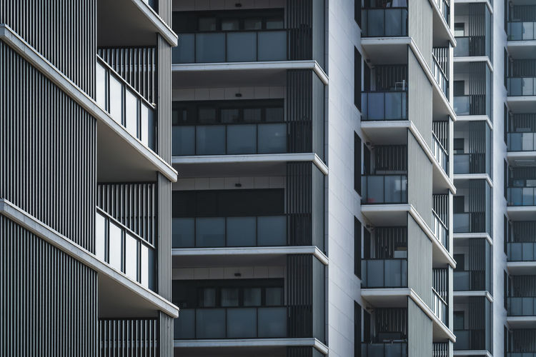 Low angle view of modern building