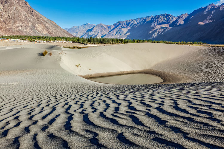 Sand dunes in himalayas