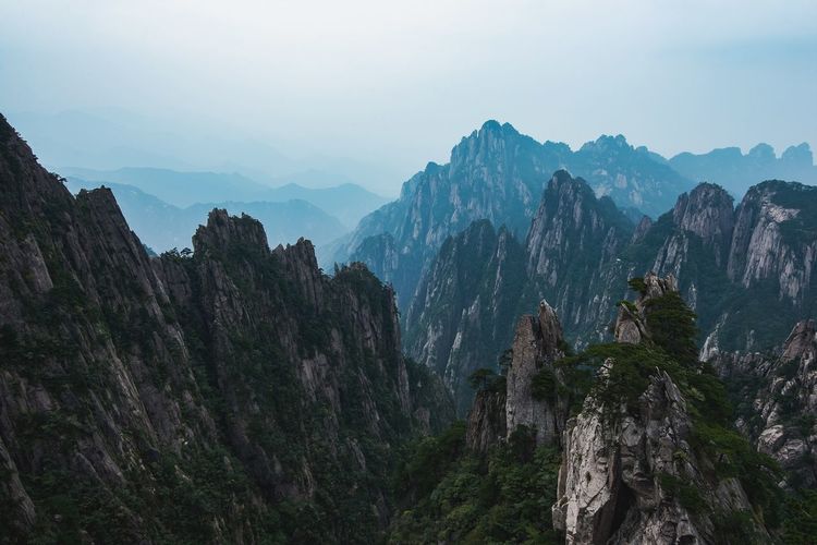 Mountains against sky