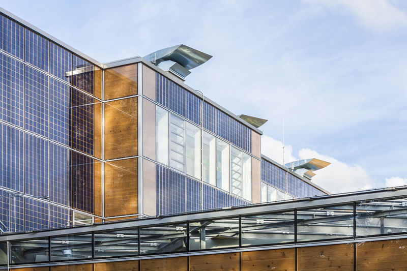 Germany, geislingen an der steige, energy efficient reconstruction of a school building