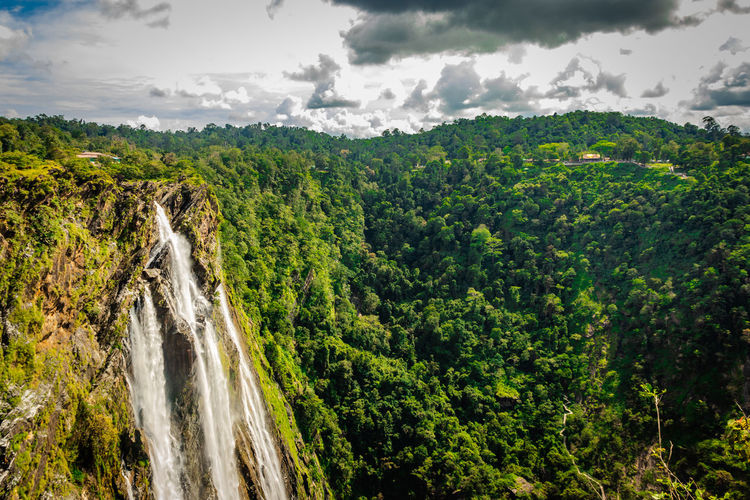 Jog falls from above down angle shots