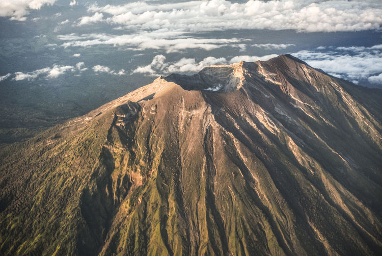 Scenic view of mountain against sky