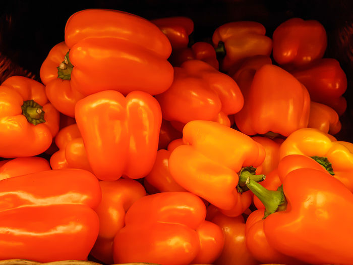Close-up of bell peppers for sale